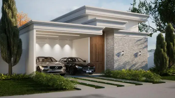 Projeto 3D de casa de alto padrão — Residencial 2