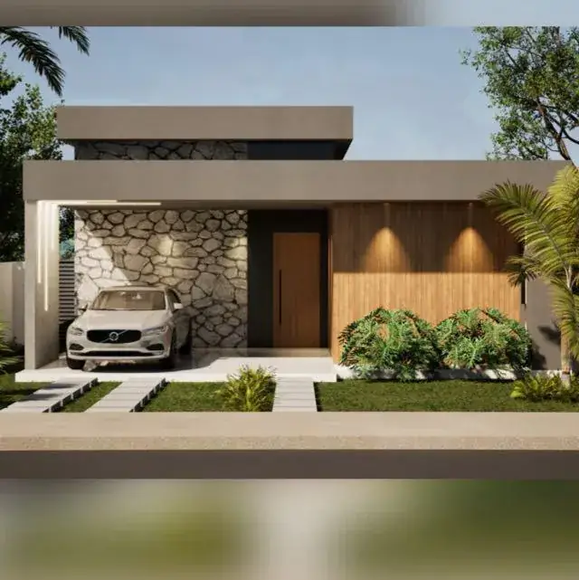 Projeto 3D de fachada — Residencial 3